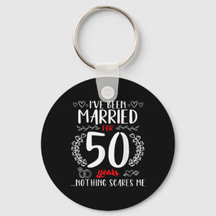 Chaveiro Engraçado 50 Casais do aniversário de casamento ca