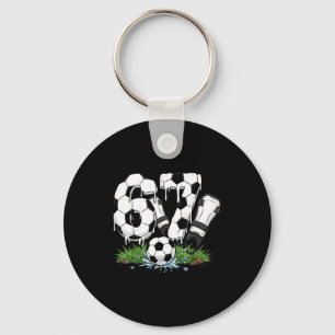 Chaveiro Engraçado 67 Futebol Gotejamento Número 67 Futebol