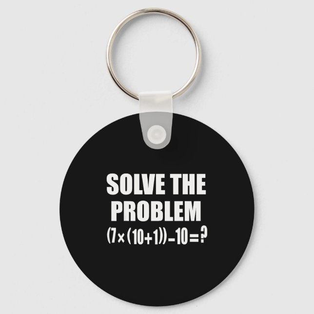 Chaveiro Engraçado 67 Meme Pemdas Professor de Matemática E (Frente)