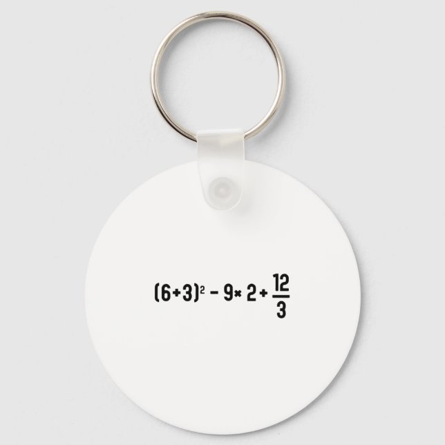 Chaveiro Engraçado 67 Meme Pemdas Professor de Matemática E (Frente)