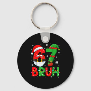 Chaveiro Engraçado 6 7 Seis Sete Bruh Meme Natal Papai Noel