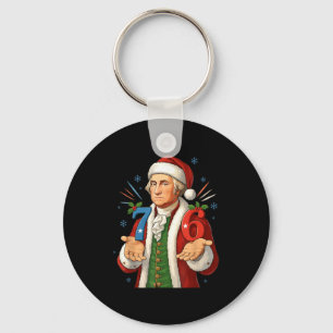 Chaveiro Engraçado 7-6 6-7 George Washington Papai Noel 67 