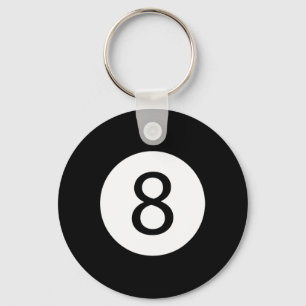 Chaveiro Engraçado 8 Ball Magic Billiards Piscina Preguiços