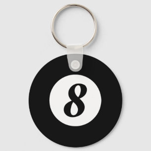 Chaveiro Engraçado 8 Ball Magic Billiards Piscina Preguiços