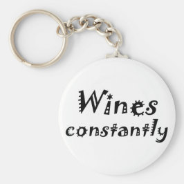 Chaveiro Engraçado aniversário cita presentes de vinho chav