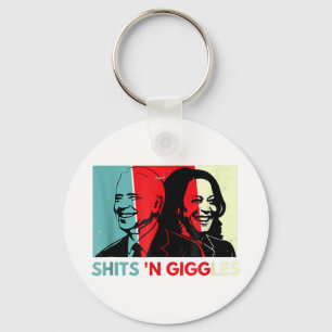 Chaveiro Engraçado Anti Biden Harris Shits n Giggles Policy
