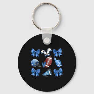 Chaveiro Engraçado Arco de Coquette para o Dia de Futebol d