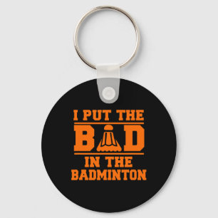 Chaveiro Engraçado Badminton Dando Homens Mulheres Adolesce