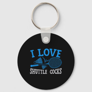 Chaveiro Engraçado Badminton Humor Smash Shuttle Birdie Esp