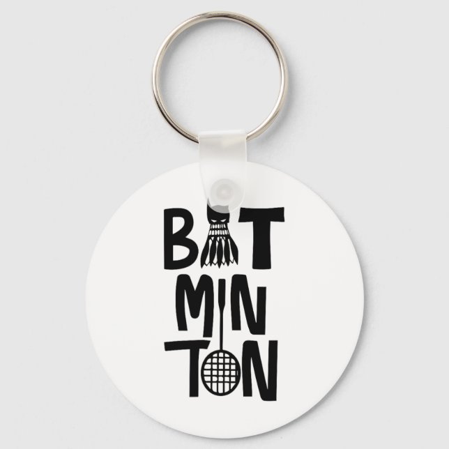 Chaveiro Engraçado Badminton Shuttle (Frente)
