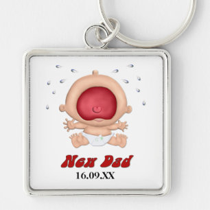 Chaveiro Engraçado Bawling Baby for Novo papai - Personaliz