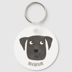 Chaveiro Engraçado Black Labrador Retriever Dog Nome Person