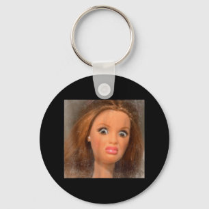 Chaveiro Engraçado Boneca Cara-de-Cara