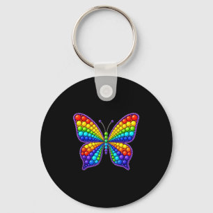 Chaveiro Engraçado Borboleta Bolinhas Feliz Dia do Ponto