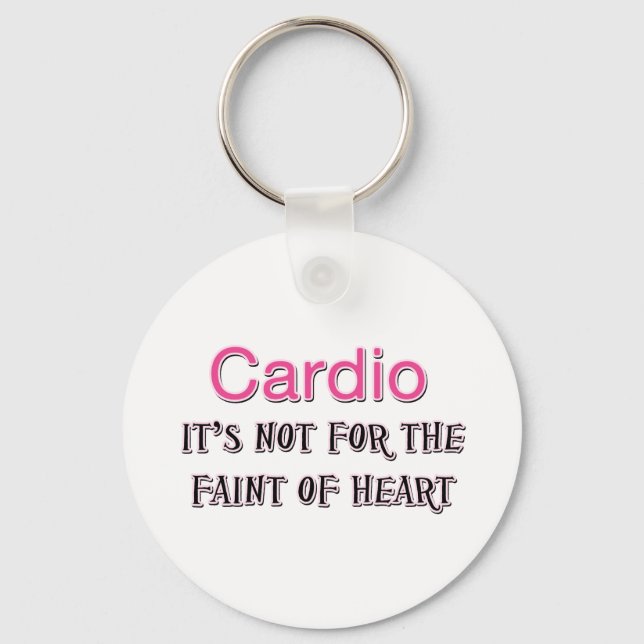 Chaveiro Engraçado Cardio Dizendo (Frente)