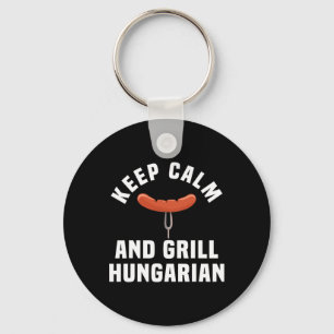 Chaveiro Engraçado Churrasco de salsicha húngaro, humor cit