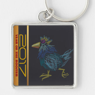 Chaveiro Engraçado Cockerel Chinês Rooster Ano Zodiac KeyC