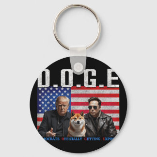 Chaveiro Engraçado D.o.g. e Doge Democratas Oficialmente Ch