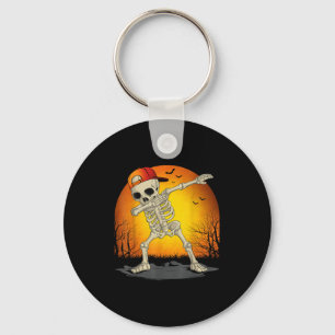 Chaveiro Engraçado Dabbing Skeleton Skull Halloween Para Cr