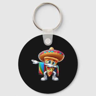 Chaveiro Engraçado Dançando Comida De Pizza Mexicana Lover 