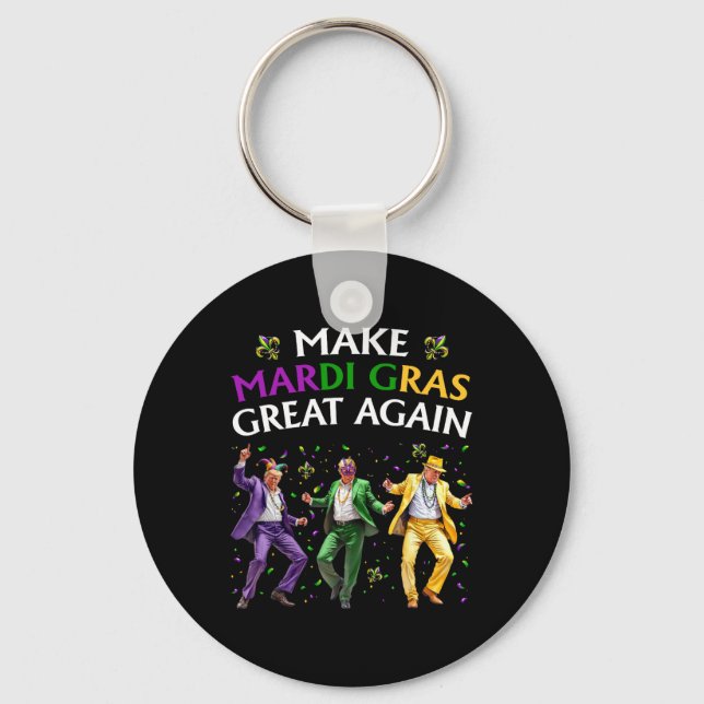 Chaveiro Engraçado Dançando, Torne o Excelente do Mardi Gra (Frente)