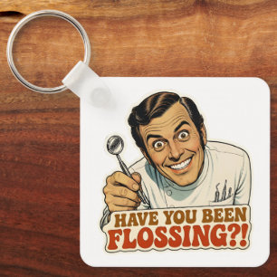 Chaveiro Engraçado de Dentista Retro Você Tem Pass