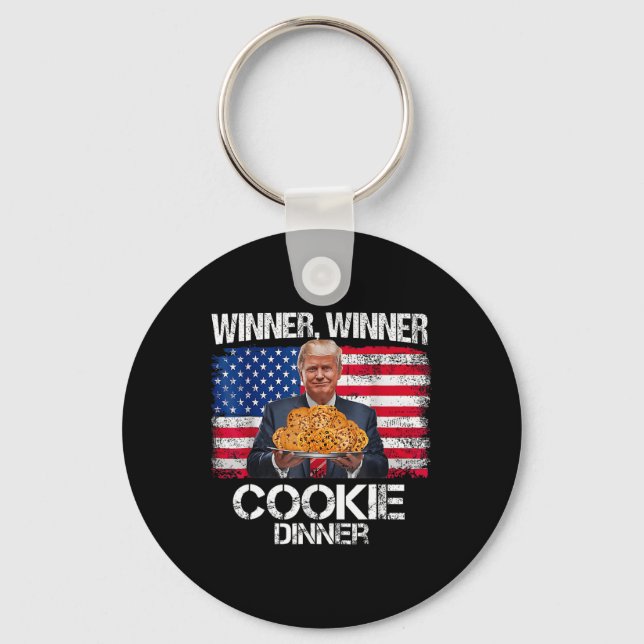 Chaveiro Engraçado Design de Natal ganhador Cookie (Frente)