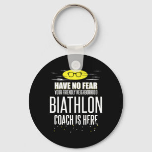 Chaveiro Engraçado Design do treinador Biathlon - Não Tenha