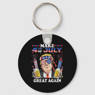 Chaveiro Engraçado Dia da Independência Do Trump Torne 4 De