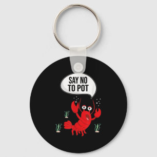Chaveiro Engraçado Dizer "Não" Ao Presente De Lagosta Pote