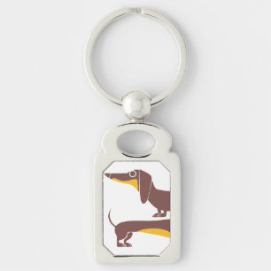 Chaveiro Engraçado e fofo dachshund para os pais de cães lo