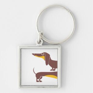 Chaveiro Engraçado e fofo dachshund para os pais de cães lo