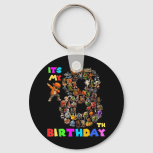 Chaveiro Engraçado É Meu 8º aniversário Memória do Brainrot