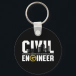 Chaveiro Engraçado Engenheiro de Engenharia Civil<br><div class="desc">Engenheiro civil porque o espetacular não é um título oficial de trabalho. Engraçado mercadoria de engenharia para engenheiros nerd geeks que amam humor, citações espirituosas e piadas. Legal design para vestir no seu trabalho, mostre sua paixão em construir arranha-céus, estradas, pontes. presente de excelente para pai, pai, mãe, mãe, filho,...</div>