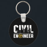 Chaveiro Engraçado Engenheiro de Engenharia Civil<br><div class="desc">Engenheiro civil porque o espetacular não é um título oficial de trabalho. Engraçado mercadoria de engenharia para engenheiros nerd geeks que amam humor, citações espirituosas e piadas. Legal design para vestir no seu trabalho, mostre sua paixão em construir arranha-céus, estradas, pontes. presente de excelente para pai, pai, mãe, mãe, filho,...</div>
