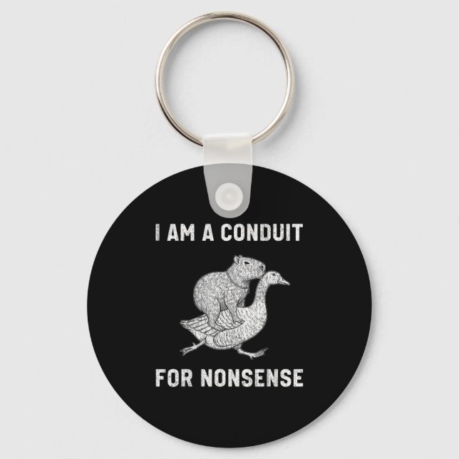 Chaveiro Engraçado Eu Sou Um Condutor De Absurdos Capivara  (Frente)