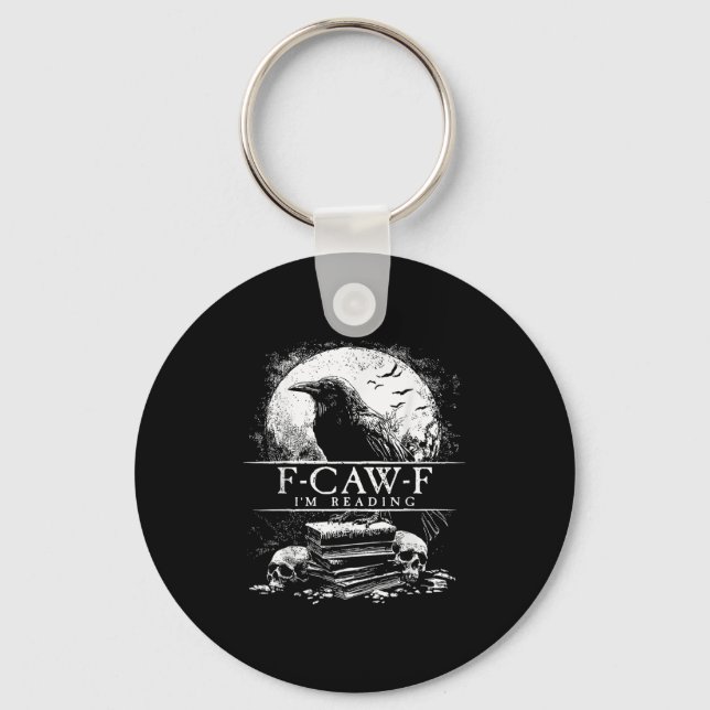 Chaveiro Engraçado F-caw-f Livros Skulls Gothic (Frente)