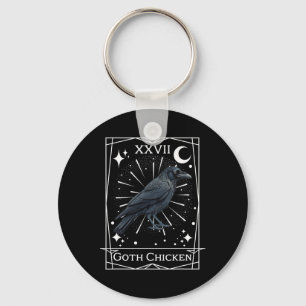 Chaveiro Engraçado Fairycore Tarot Gothic Witchcraft Chicke