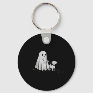 Chaveiro Engraçado Fantasma Andando Cachorro Spooky Season