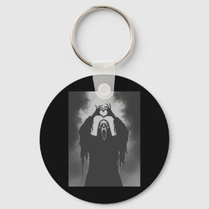 Chaveiro Engraçado Fantasma Mão Coração Sinal Spooky Figuru