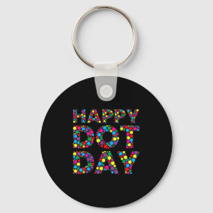 Chaveiro Engraçado Feliz Dia de Bolinhas Estudantes de Arte