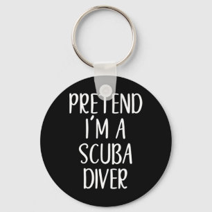 Chaveiro Engraçado Fingir que sou um mergulhador de Scu Fig