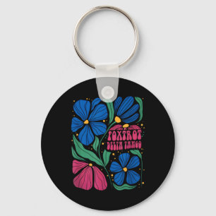 Chaveiro Engraçado Foxtrots Deltas Tangos Flower Boho