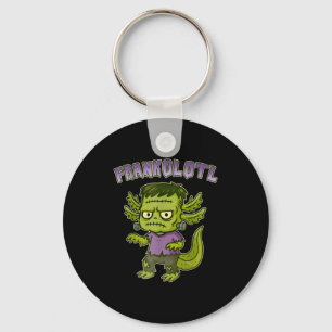 Chaveiro Engraçado Frankolotl Axolotl Halloween Figurume Bo