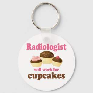 Chaveiro Engraçado funcionará com radiologista de Cupcakes