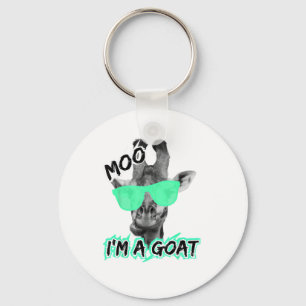 Chaveiro Engraçado Girafa Camisa Moo Eu sou um animal do zo
