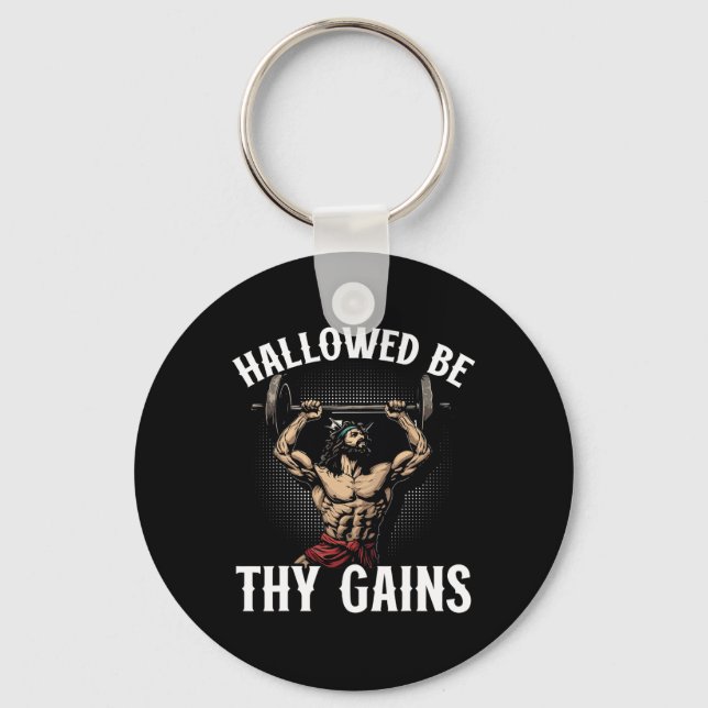 Chaveiro Engraçado Gym Workout Malhação De Construção De Po (Frente)