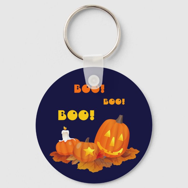 Chaveiro Engraçado Jack O'Lanterns Halloween Gift (Frente)