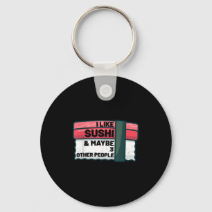 Chaveiro Engraçado Japonês Sushi Lover Cite Gráfico de Pres