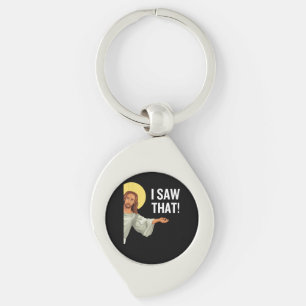 Chaveiro Engraçado Jesus Meme Eu Vi Que Christian Cote Deus